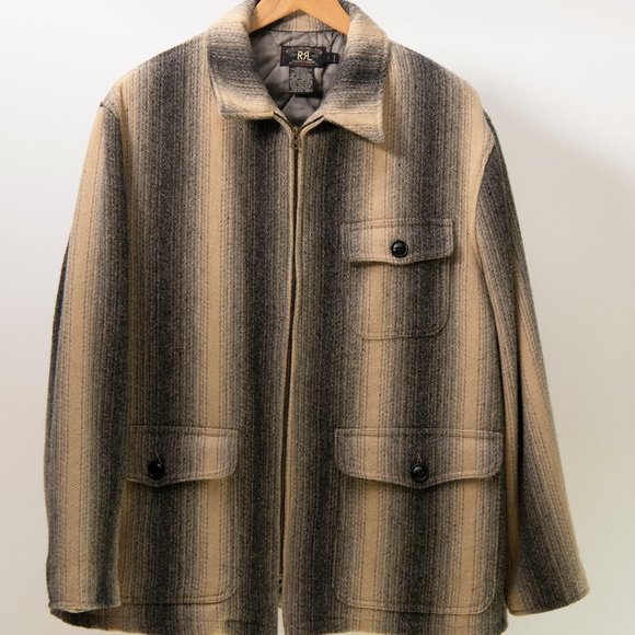 Ralph Lauren Double RL Other - RRL Wool Plaid Motorcycle Jacket Men's L